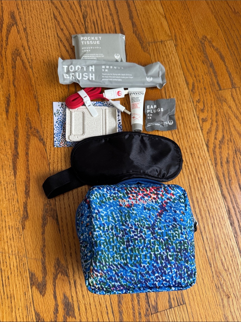 HERALBONY Blue Multicolor Mosaic Travel Kit